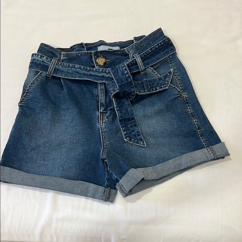 ANTONIO MELANI Dark Blue Jean Shorts
